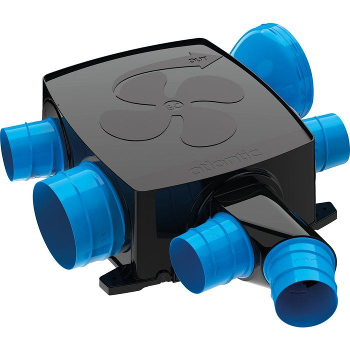 VMC simple flux hygroréglable Hygrocosy Flex Atlantic - 230 V - 48 dB - Jusqu'à 4 sanitaires - 412295