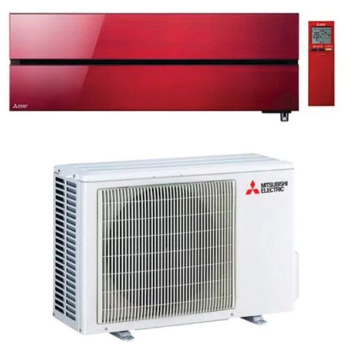 Climatiseur Mural - Inverter Design Premium - Rouge - MITSUBISHI ELECTRIC - MSZ-LN VG2R + MUZ-LN VG2 - R32