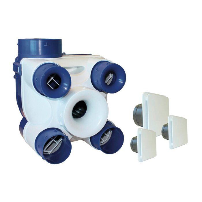 Kit VMC simple flux Autoréglable - S&P Unelvent - Déco 2 K - 604141