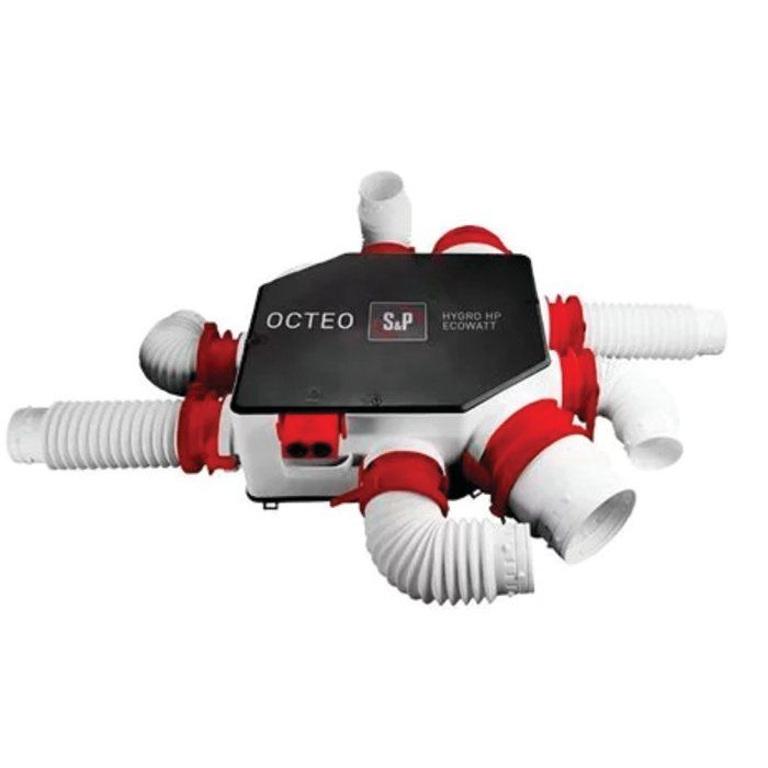 VMC double sondes thermo-hygrometrique S&P UNELVENT - Octeo Auto DHU - 607300