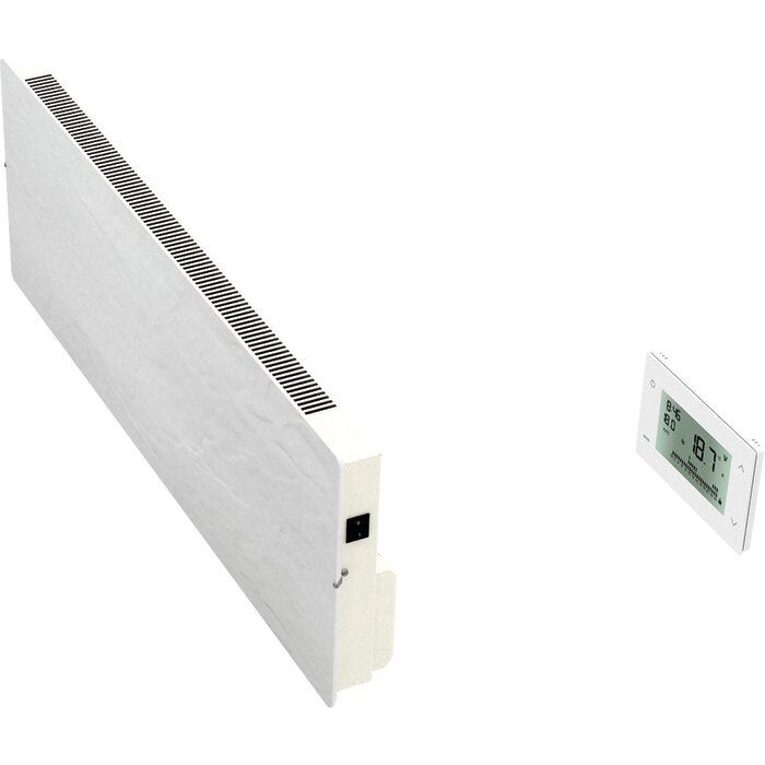 Radiateur pierre et minéraux VALDEROMA – Plintho – Horizontal – Natura blanc